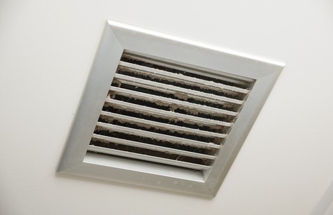 Vent with dust on it in a Kuna, ID home