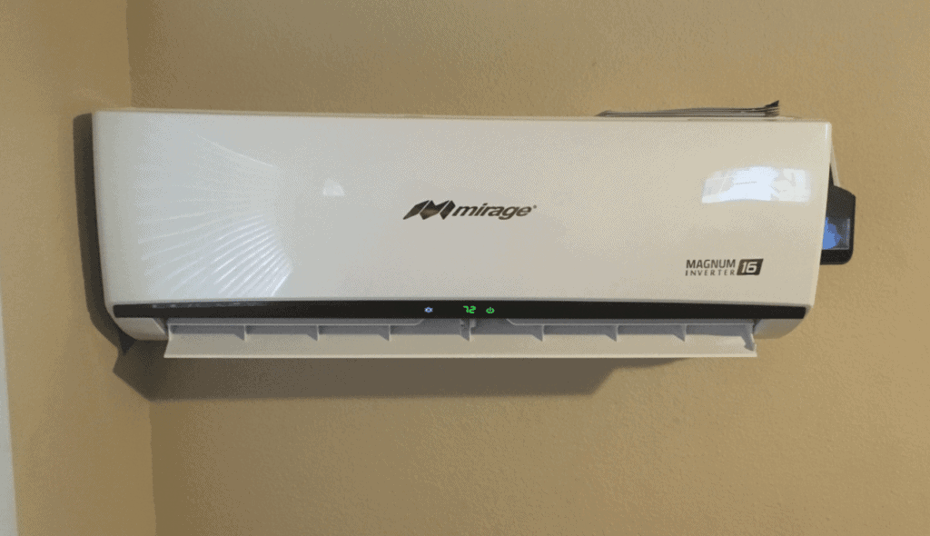 This Ductless Mini Split Will Comfort This Zone Of The House